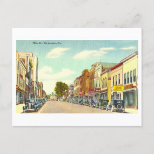 Vintage Sicht auf Carbondale, Pennsylvania, Postkarte