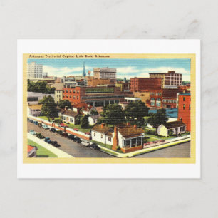 Vintage Sicht auf Little Rock, Arkansas, Postkarte