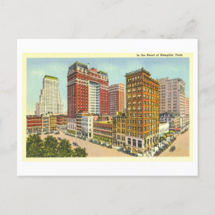 Vintage Sicht auf Memphis, Tennessee, Postkarte