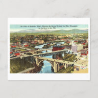 Vintage Sicht auf Spokane, Washington,
