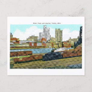 Vintage Sicht auf Toledo, Ohio, Postkarte
