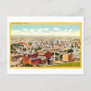 Vintage Sicht auf Troy, New York, Postkarte