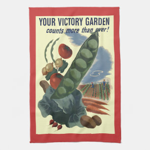 Vintage-Sieg-Garten-Küchentuch Küchentuch