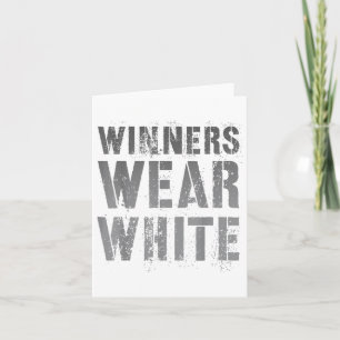 Vintage Sieger tragen das Spiel "White Competition Karte