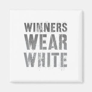 Vintage Sieger tragen das Spiel "White Competition Magnet