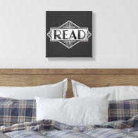 Vintage Silber Art Deco READ-Typografie - Retro Lu