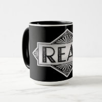 Vintage Silber Art Deco READ-Typografie - Retro Lu