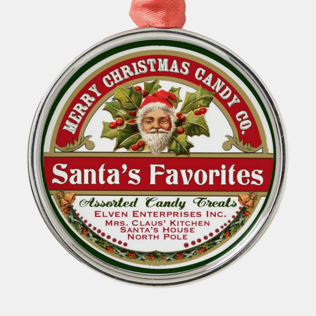 Vintage Silbernes Ornament (Vorne)