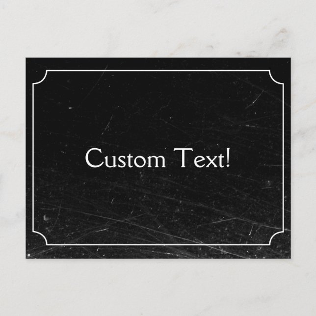 Vintage Silent Film Custom Postcard Postkarte (Vorderseite)