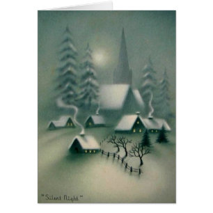 Vintage Silent Night Weihnachtslandschaft