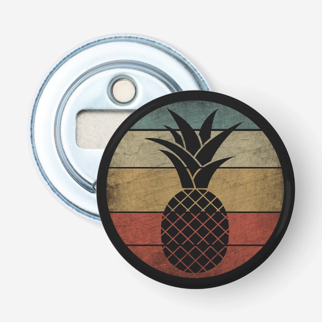 Vintage Silhouette Ananas Flaschenöffner (Vorderseite)