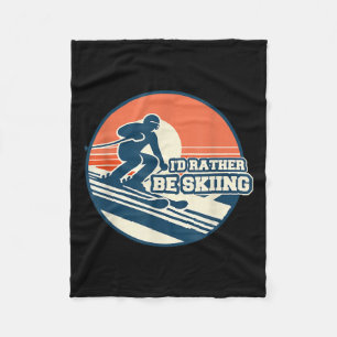 Vintage Silhouette mit Sunset Gradi Fleecedecke