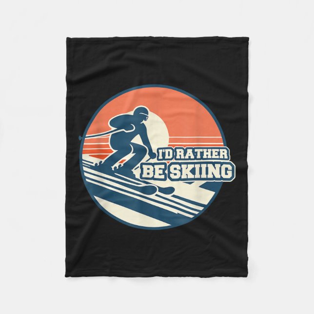 Vintage Silhouette mit Sunset Gradi Fleecedecke (Vorderseite)