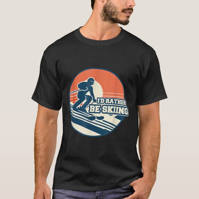 Vintage Silhouette mit Sunset Gradi T-Shirt (Vorderseite)