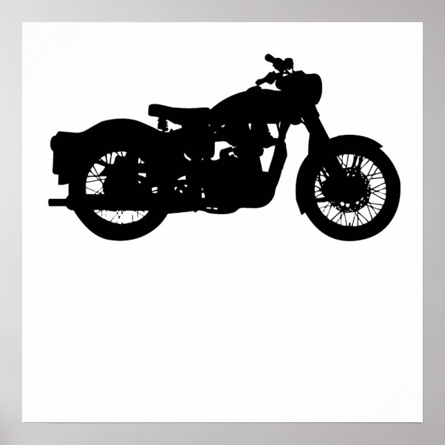 Vintage Silhouette Poster (Vorne)