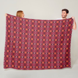 Vintage Silk russische Zar-Muster-Steppdecke Fleecedecke