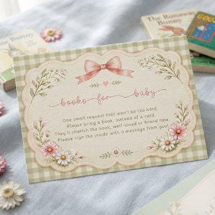Vintage Silly Goose Coquette Rosa Babyparty Begleitkarte