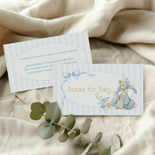 Vintage Silly Goose Pastellblaue Bücher für Baby Begleitkarte