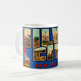 Vintage Silver City NM Postcard Mug Kaffeetasse