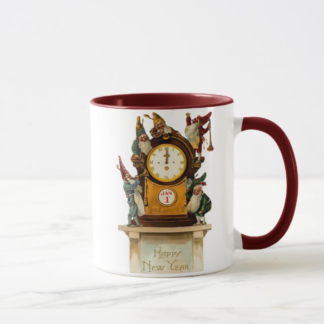 Vintage Silvester-Tasse Tasse (Rechts)