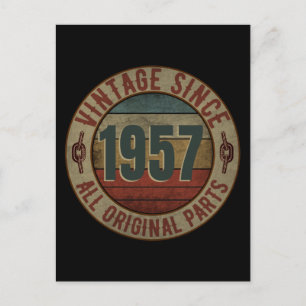 VINTAGE SINCE 1957 ALL ORIGINAL PARTS POSTKARTE