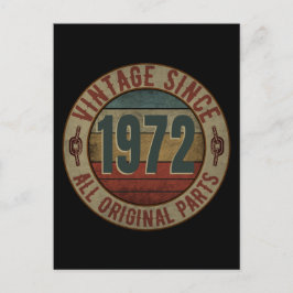 VINTAGE SINCE 1972 ALL ORIGINAL ANTEILE POSTKARTE