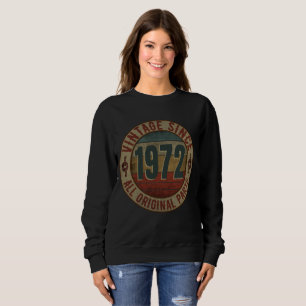 VINTAGE SINCE 1972 ALL ORIGINAL ANTEILE SWEATSHIRT