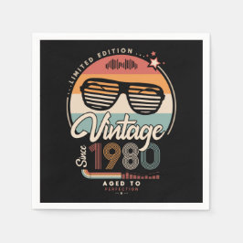 Vintage Since 1980 Serviette