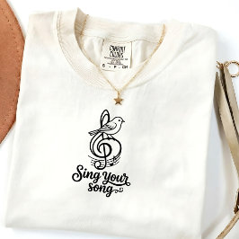 Vintage Sing Dein Lied Grafik T-Shirt Unisex