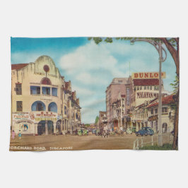 Vintage Singapur Küchenhandtuch Geschirrtuch