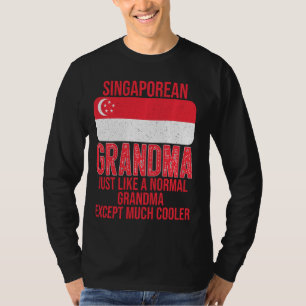 Vintage singapurische Oma-Singapur-Flagge für den T-Shirt