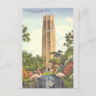 Vintage Singing Tower Lake Wales Florida Postkarte