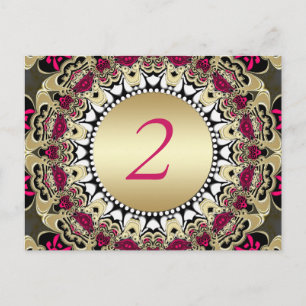 Vintage Sinti und Roma Lace Wedding Tischnummer Po