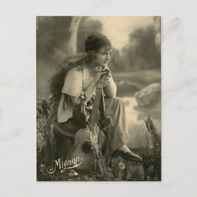 Vintage Sinti und Roma-Postkarte Postkarte (Vorderseite)