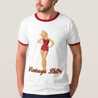 Vintage Sk8r Pin Up Girl T-Shirt