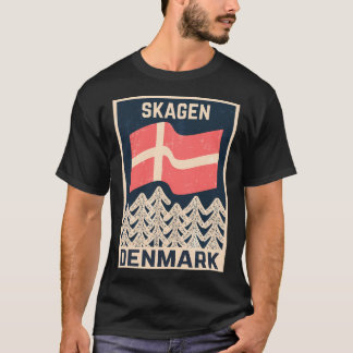 Vintage Skagen Dänemark Design T-Shirt