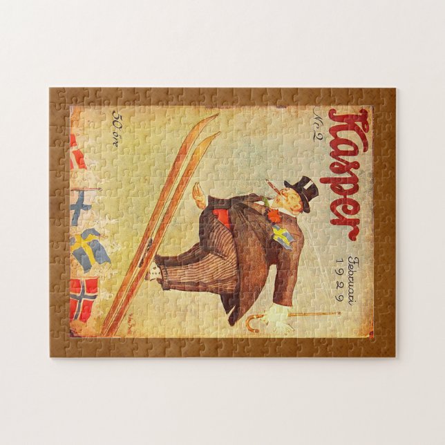 Vintage skandinavische Zigarren-Anzeige Puzzle (Horizontal)