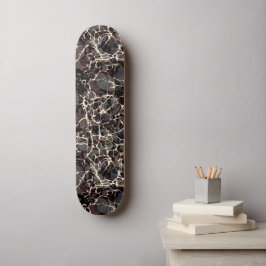 Vintage Skateboard aus schwarzem Marmor