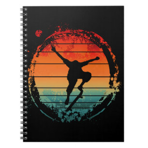 Vintage-Skateboarding-Skateboard Notizblock
