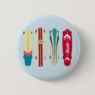 Vintage Skateboards Button