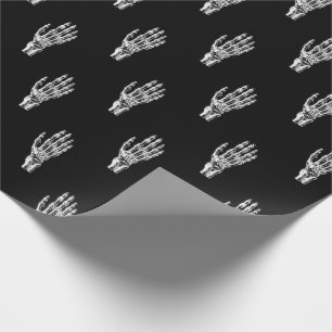 Vintage skeleton Hände festlich Geschenkpapier