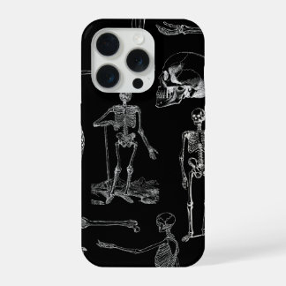 Vintage Skeleton Illustration Phone Case iPhone 15 Pro Hülle