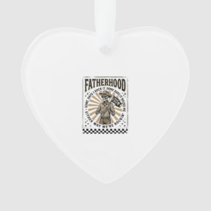 Vintage-Skelett-Cowboy-Vater-Shirt-Design Ornament