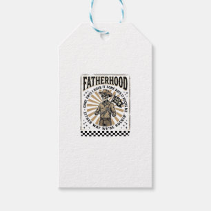 Vintage-Skelett-Cowboy-Vatert-Shirt-Design Geschenkanhänger
