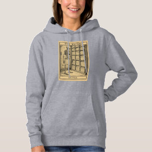 Vintage-Skelett-Illustration Archiv-Aufzeichnung Hoodie