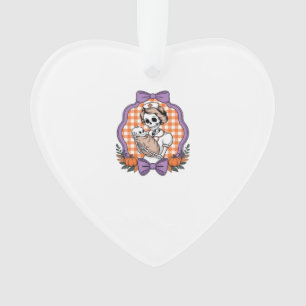 Vintage-Skelett-Krankenschwester und Baby � Süße H Ornament