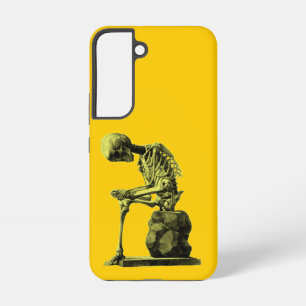 Vintage-Skelett-Kunst „Der Denker“ Samsung Galaxy Hülle