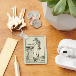 Vintage-Skelett, menschliche Anatomie von Denis Di Schlüsselanhänger