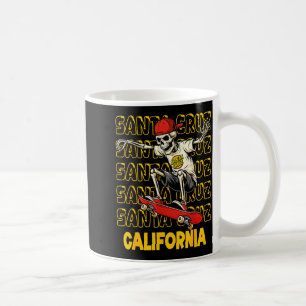Vintage-Skelett-Skateboard Santa Cruz Kalifornien Kaffeetasse