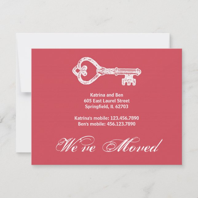 Vintage Skelettankündigung Ankündigung (Vorderseite)